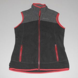 Eddie Bauer Full Zip Fleece Vest Sz Medium